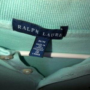 Teal long polo dress